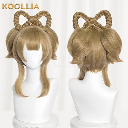 Genshin Impact Yaoyao Long  Brown Hair Basic Wig