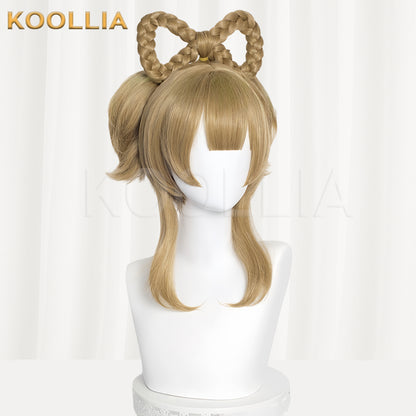 Genshin Impact Yaoyao Long  Brown Hair Basic Wig