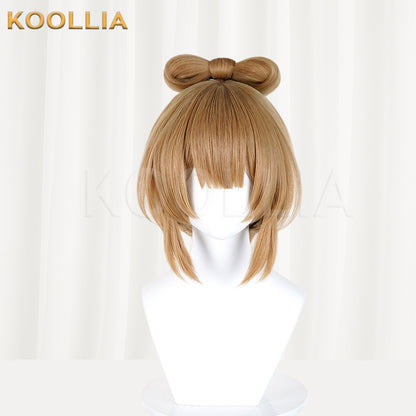 Genshin Impact Yaoyao Lantern Rite Short Brown Hair Basic Wig