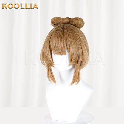 Genshin Impact Yaoyao Lantern Rite Short Brown Hair Basic Wig