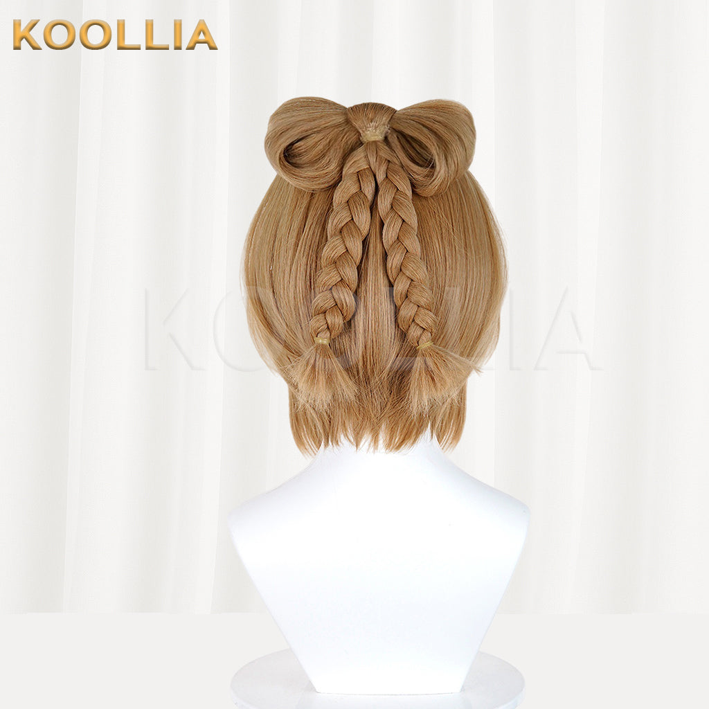 Genshin Impact Yaoyao Lantern Rite Short Brown Hair Basic Wig