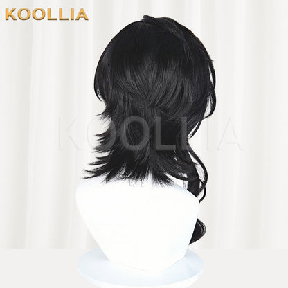 Honor of Kings Yi Xing Long Blue/Black Hair Basic Wig