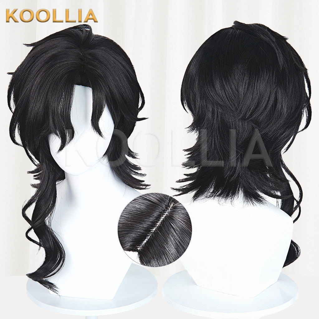Honor of Kings Yi Xing Long Blue/Black Hair Basic Wig