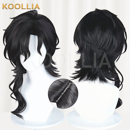Honor of Kings Yi Xing Long Blue/Black Hair Basic Wig