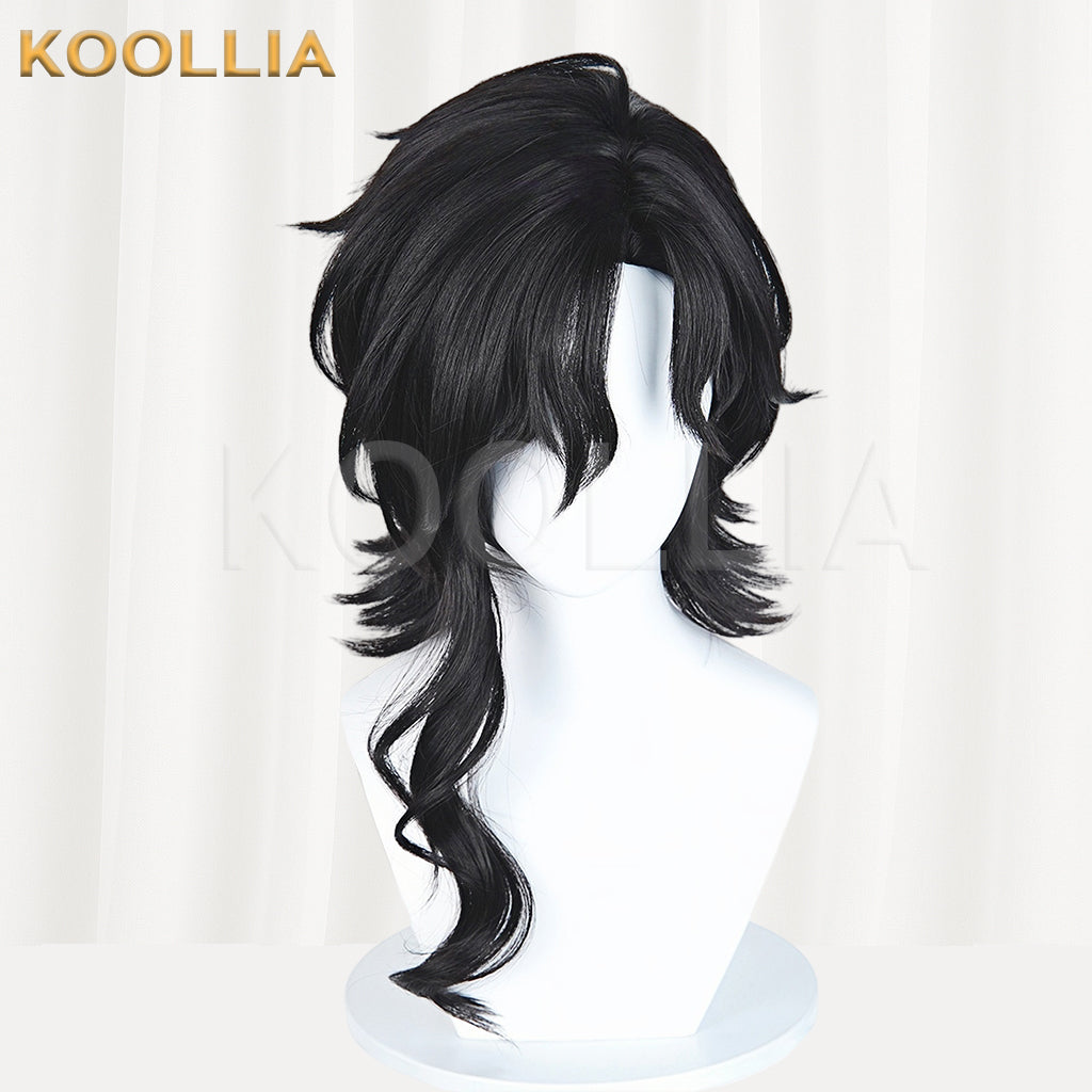 Honor of Kings Yi Xing Long Blue/Black Hair Basic Wig