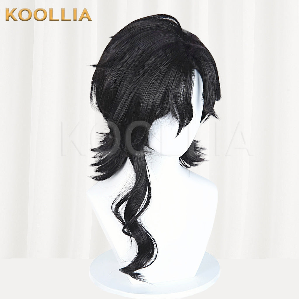 Honor of Kings Yi Xing Long Blue/Black Hair Basic Wig