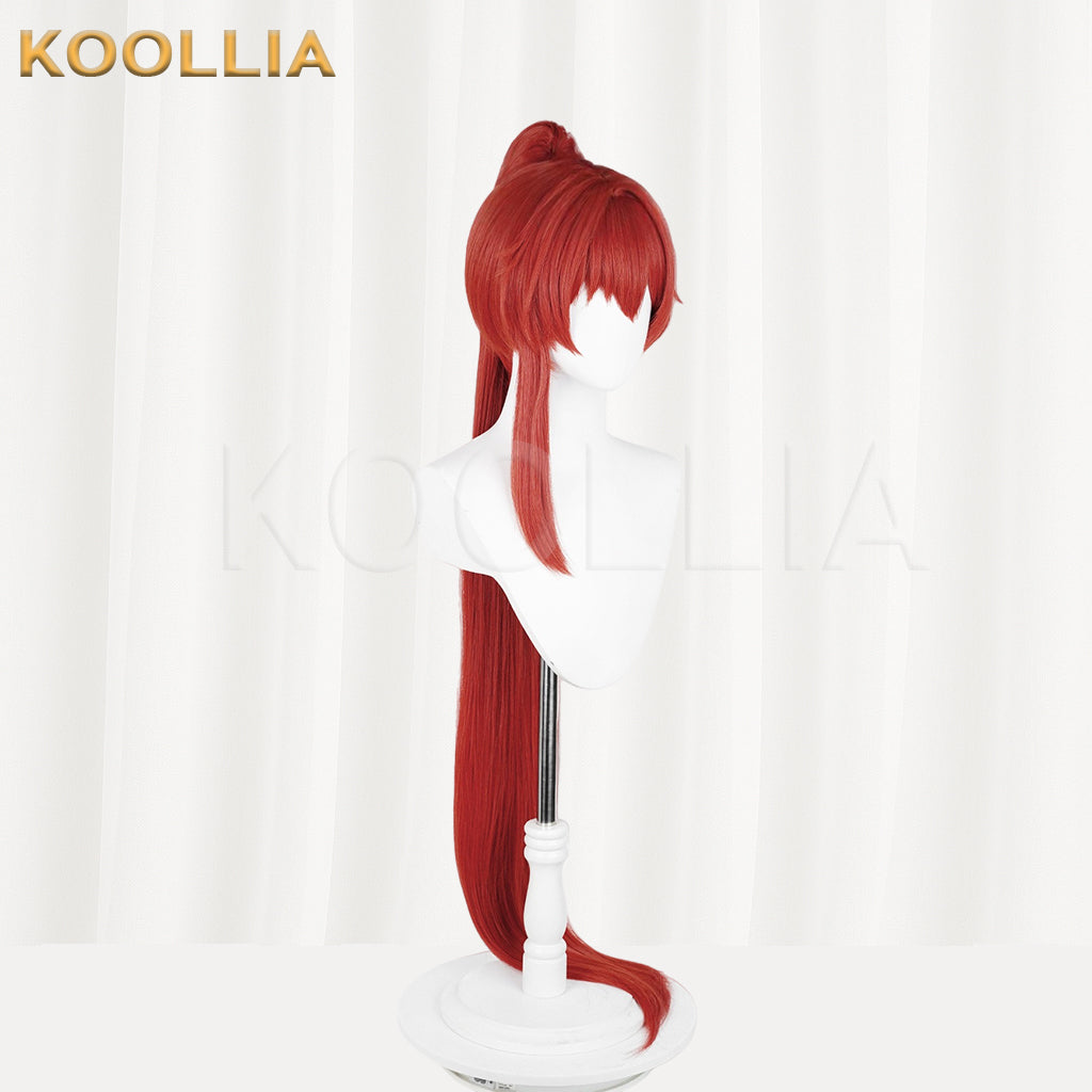 KOOLLIA - Wuthering Waves Yinlin Lange rote Haare Basic Perücke