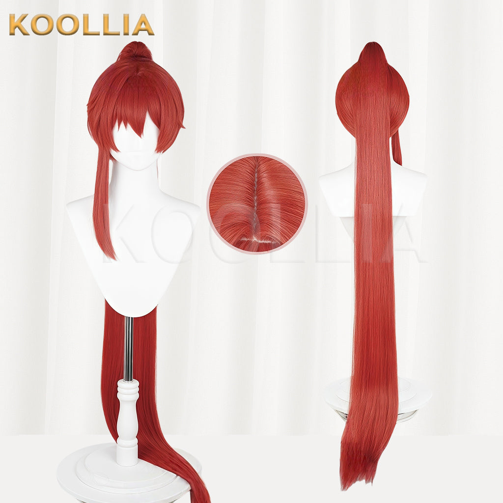 Wuthering Waves Yinlin Long Red Hair Basic Wig