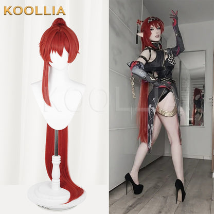 Wuthering Waves Yinlin Long Red Hair Basic Wig