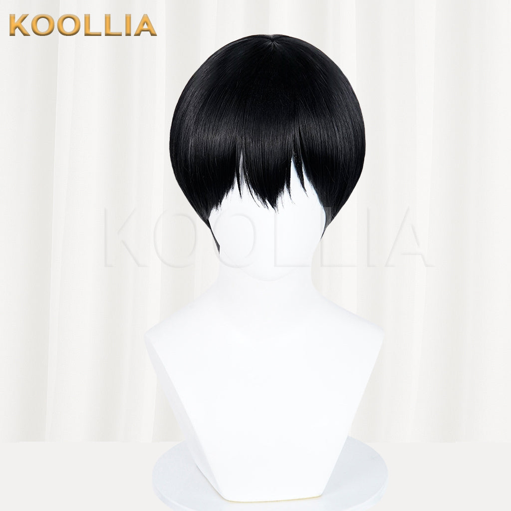 The Summer Hikaru Died Yoshiki Tsujinaka Short Black Hair Basic Wig