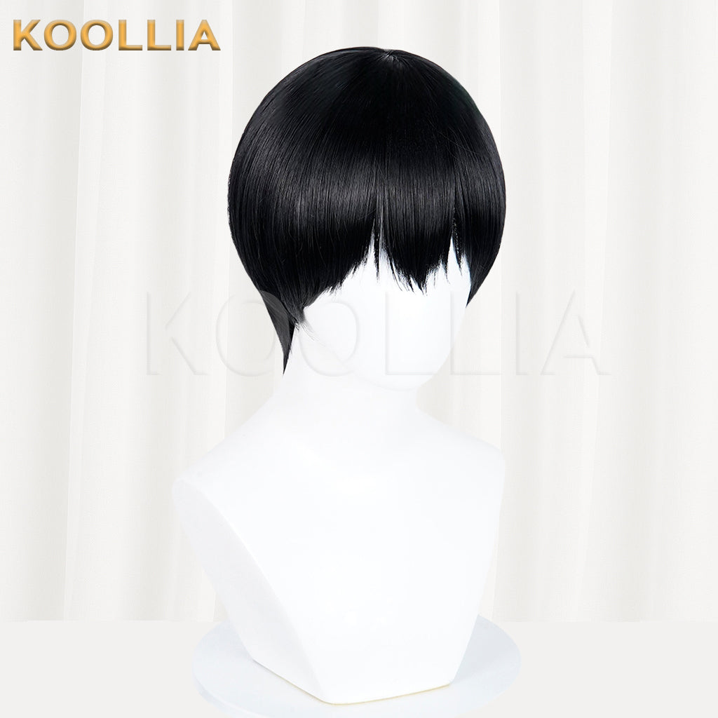 The Summer Hikaru Died Yoshiki Tsujinaka Short Black Hair Basic Wig