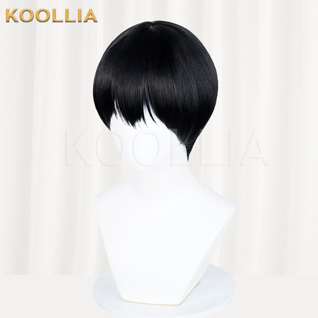 The Summer Hikaru Died Yoshiki Tsujinaka Short Black Hair Basic Wig