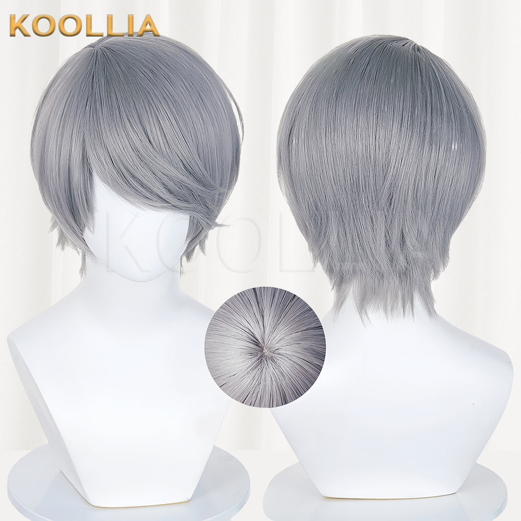 Persona 4 Yu Narukami Short Silver Hair Basic Wig