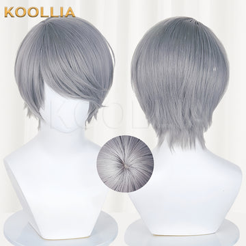 Persona 4 Yu Narukami Short Silver Hair Basic Wig - KOOLLIA