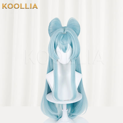 Genshin Impact Yumemizuki Mizuki Long Blue Hair Basic Wig
