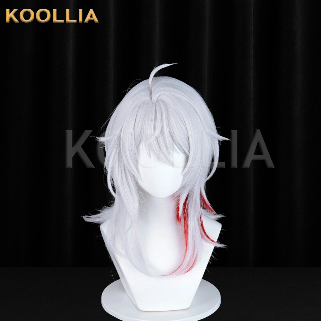 Wuthering Waves Zani Short Silver/Red Hair Basic Wig