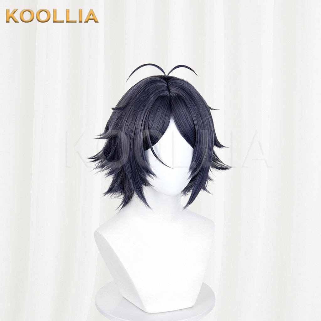 Arknights Zuo Le Short Black Hair Basic Wig
