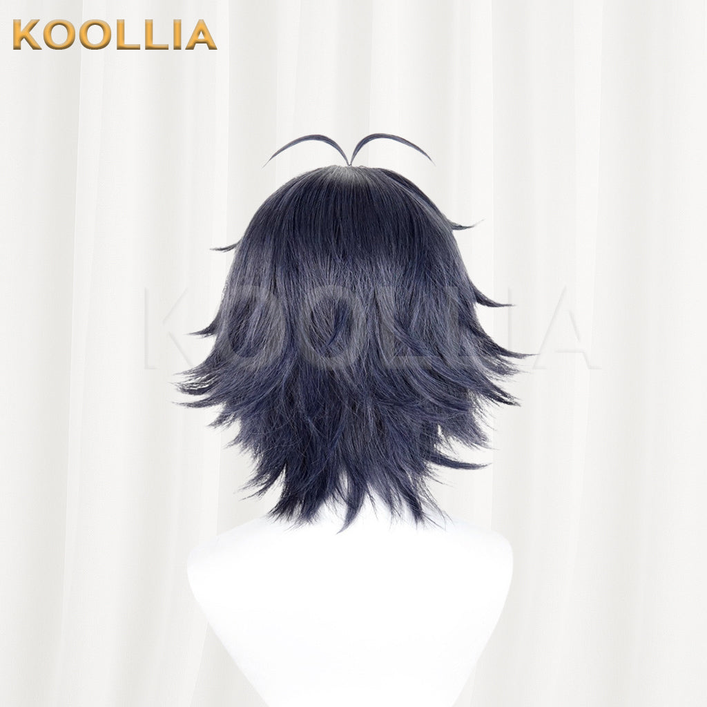 Arknights Zuo Le Short Black Hair Basic Wig