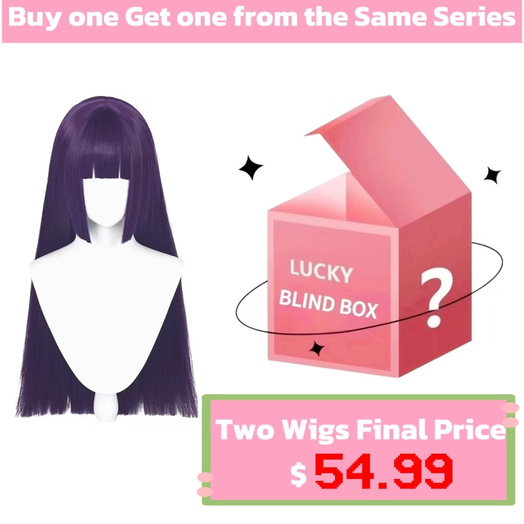 Genshin Impact Yun Jin Long Purple Hair Basic Wig