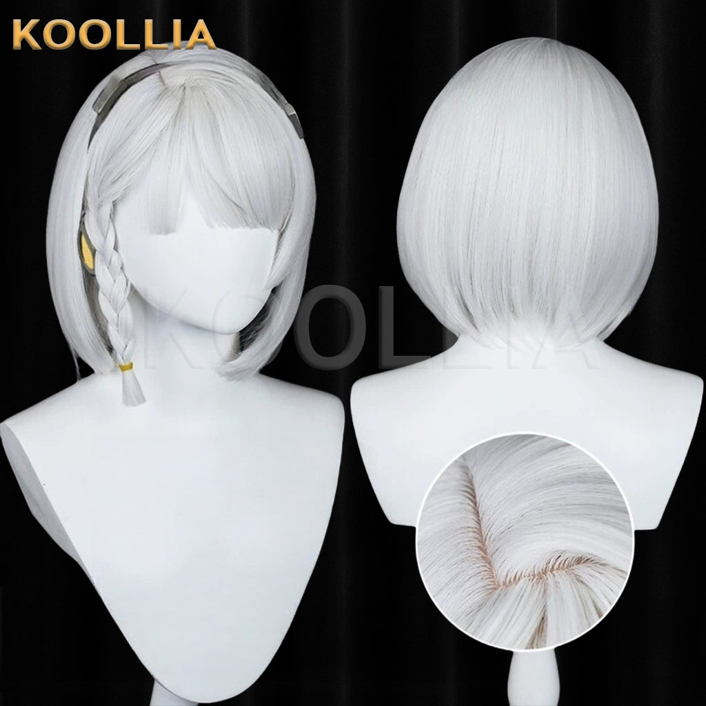 Zenless Zone Zero Anby Demara Short Silver Hair Basic Wig