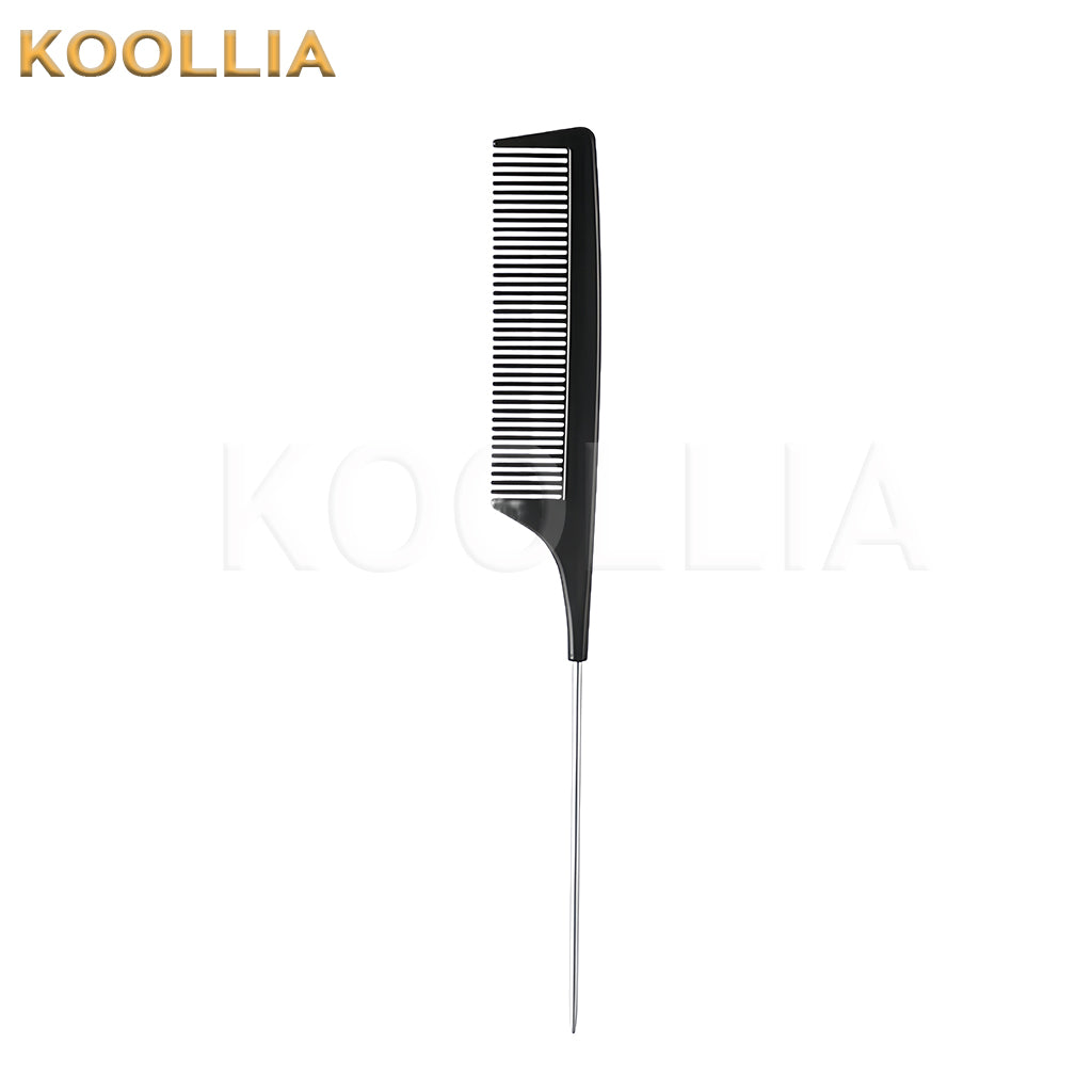 Rat Tail Comb – Fine Teeth Steel Pin Hair Styling Comb for Parting & Sectioning Wig Stylist Tools