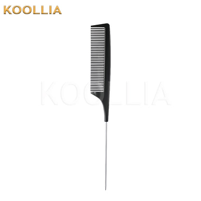Rat Tail Comb – Fine Teeth Steel Pin Hair Styling Comb for Parting & Sectioning Wig Stylist Tools