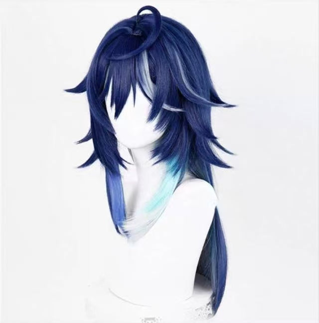 Genshin Impact Ororon Short Blue Hair Basic Wig