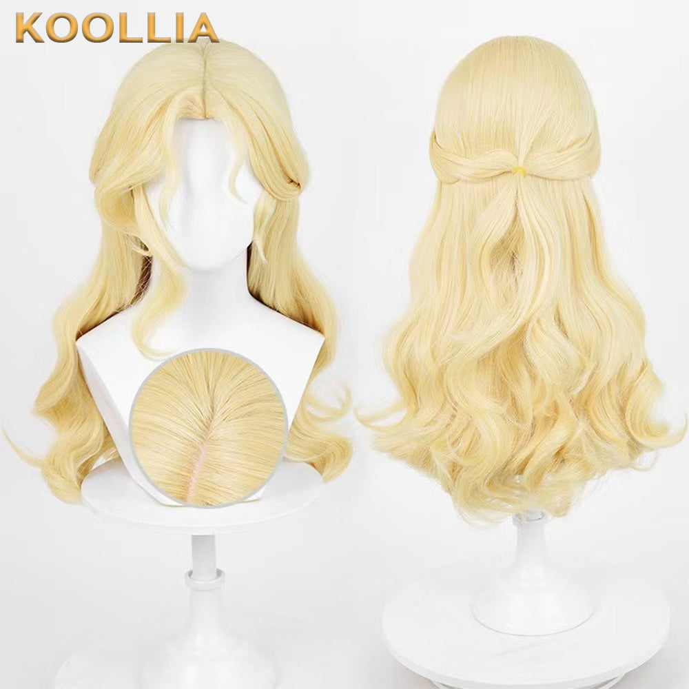 IdentityV Psychologist Ada Mesmer(The Silver Knight) Long Blonde Hair Basic Wig