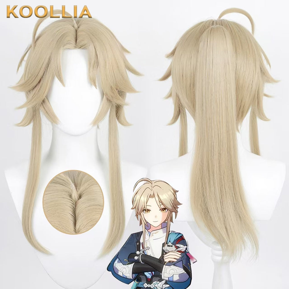Honkai: Star Rail Yanqing Long Flaxen Hair Basic Wig