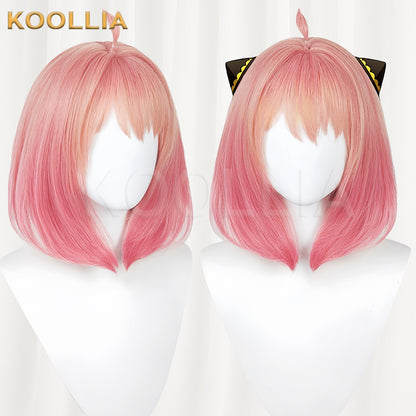 SPY¡ÁFAMILY Anya Short Pink Hair Basic Wig