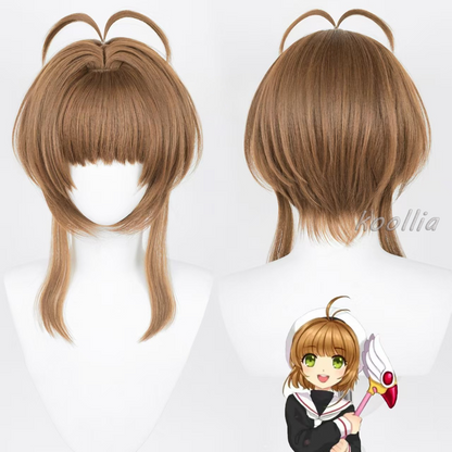 Card Captor Sakura Kinomoto Sakura Lange Basic-Perücke