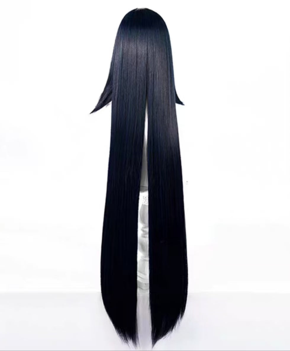 Genshin Impact Lan Yan Long Black Hair Basic Wig