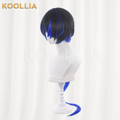 Neverness to Everness Daphthir Black Gradient Blue Basic Wig