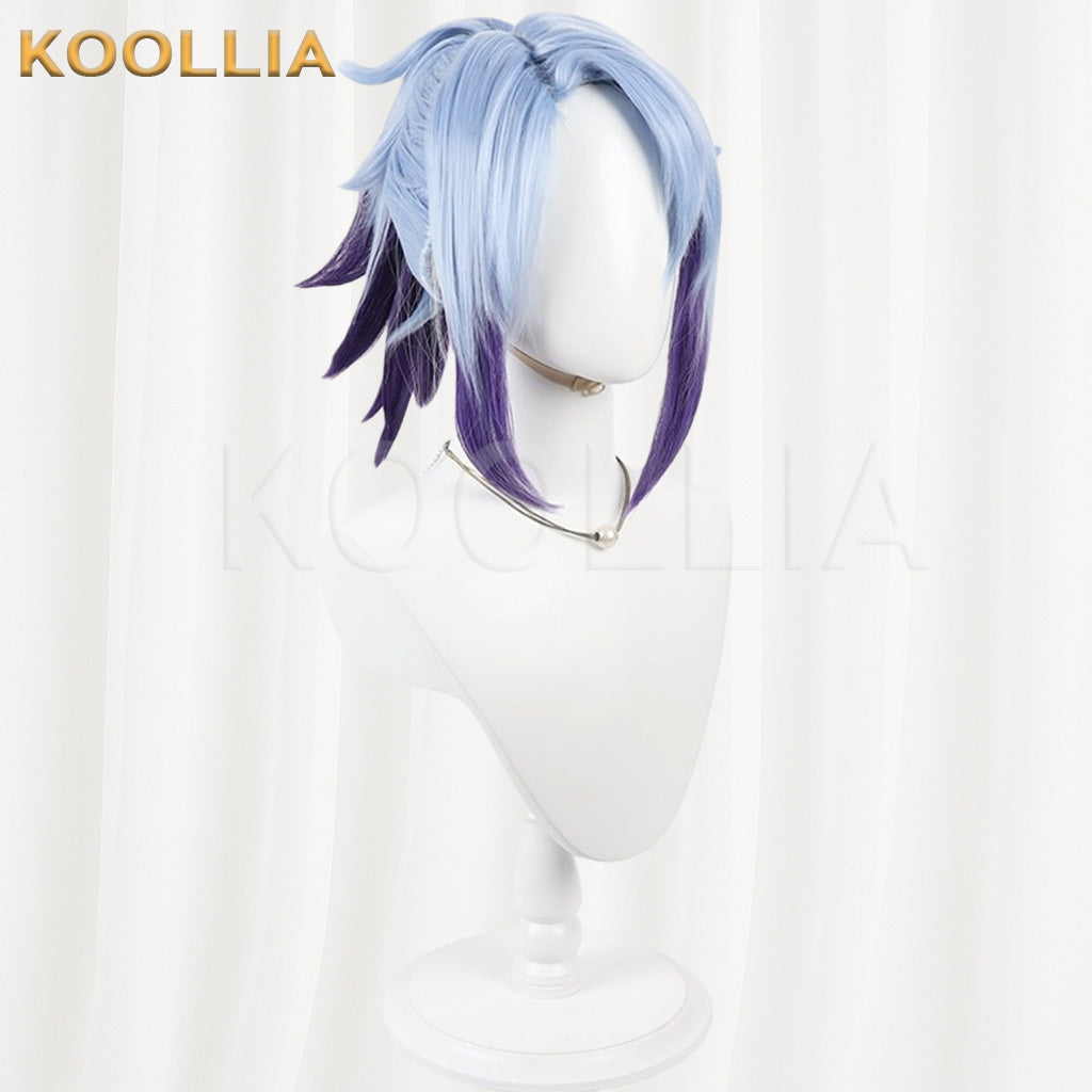 League of Legends Akali Star Guardian Blue Purple Gradient Basic Wig