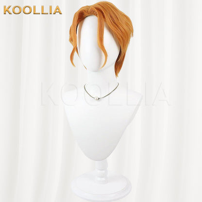 Twisted Wonderland Cater Diamond Orange Yellow Basic Wig