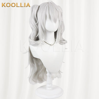 VTuber Kuzuha Silver Gray Basic Wig