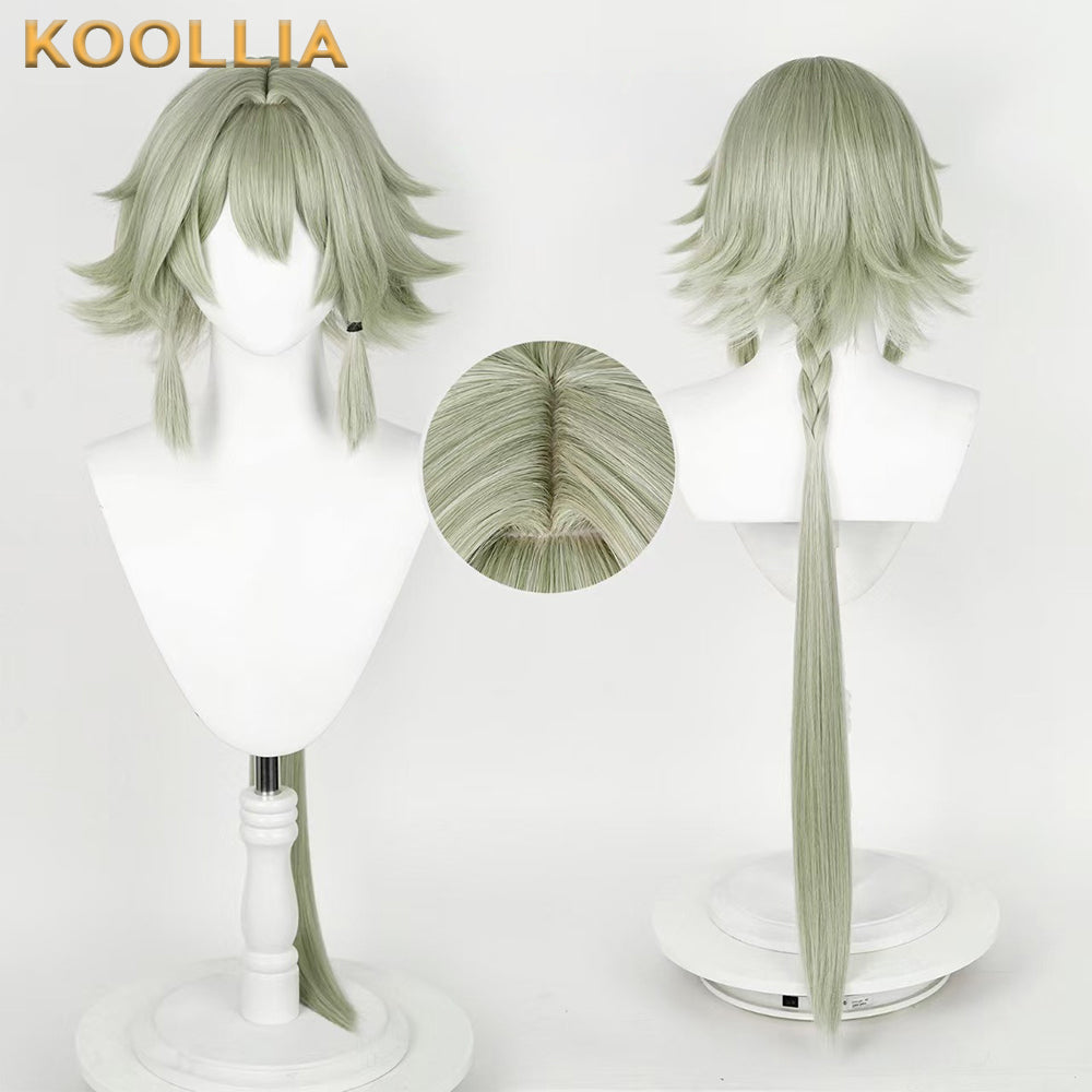 Zenless Zone Zero Caesar Long Green Hair Basic Wig