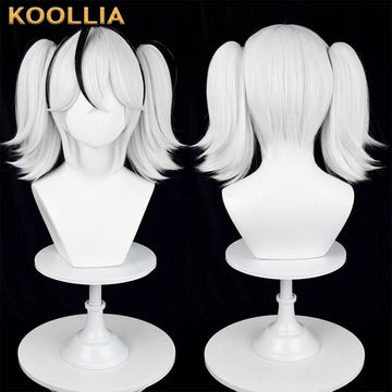 Wuthering Waves Camellya Short White Black Hair Basic Wig - KOOLLIA