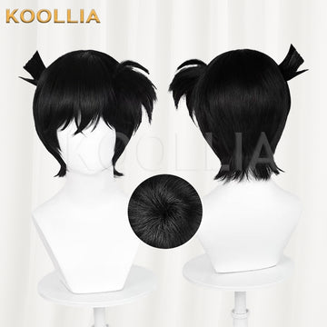 Detective Conan Conan Short Black Hair Basic Wig - KOOLLIA