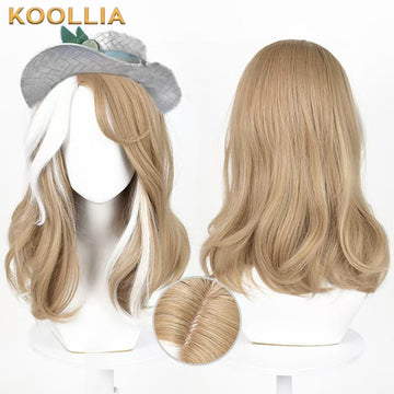 IdentityV Barmaid Demi Bourbon (Sea Salt Mocktail) Long Flaxen-Gold Hair Basic Wig - KOOLLIA