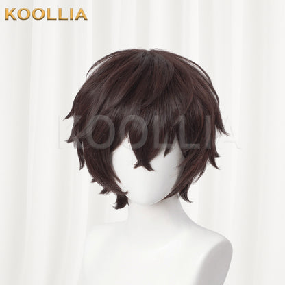 Bungo Stray Dogs Dazai Osamu Short Brown Hair Basic Wig