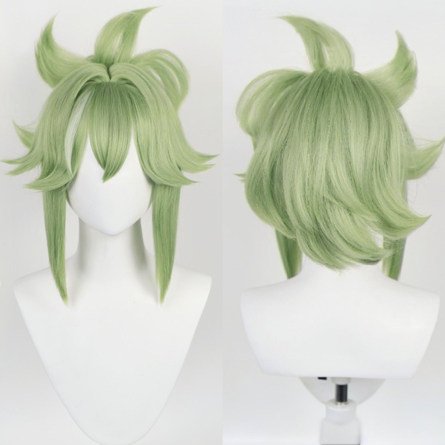 Genshn Impact Kuki Shinobu Short Green Hair Basic Wig