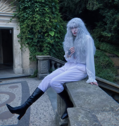 Berserk Griffith – Basic-Perücke mit langen weißen Haaren