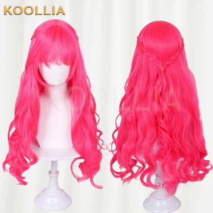 Descendants 5 Wicked Wonderland Hot Pink Long Wavy Basic Wig