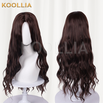 Moana Dark Brown Long Wavy Basic Wig Multi-angle Display by koollia