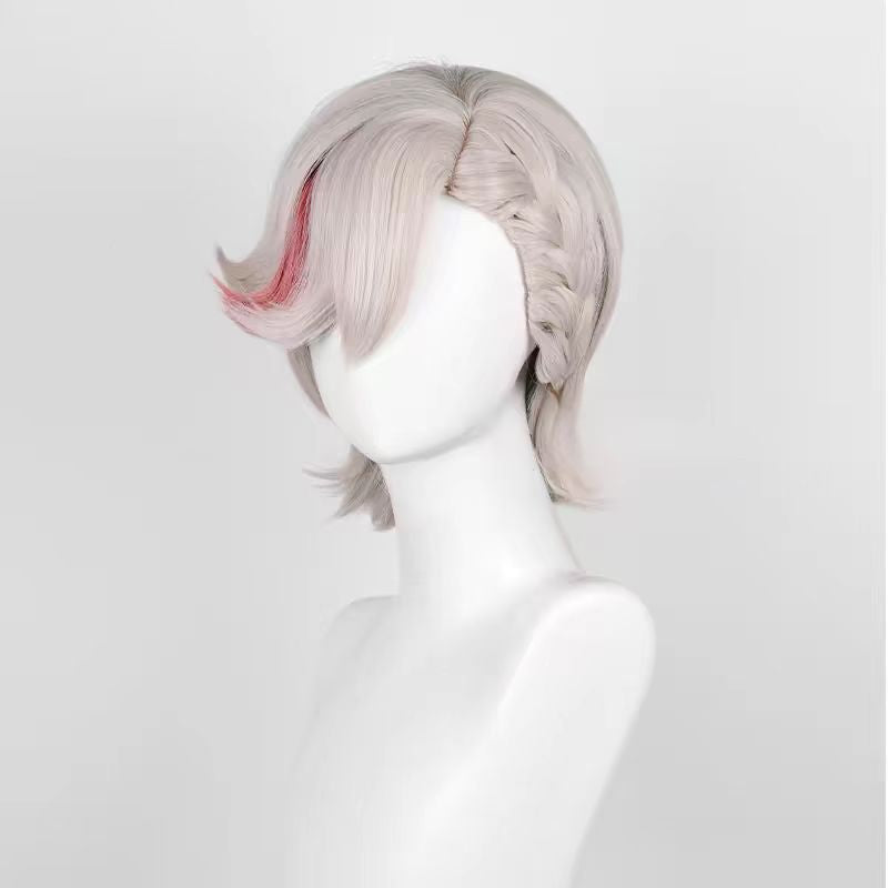 Genshin Impact Lynette Long Silver Hair Basic Wig