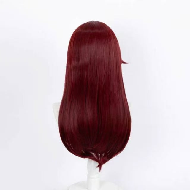 Genshin Impact Chasca Long Red Hair Basic Wig