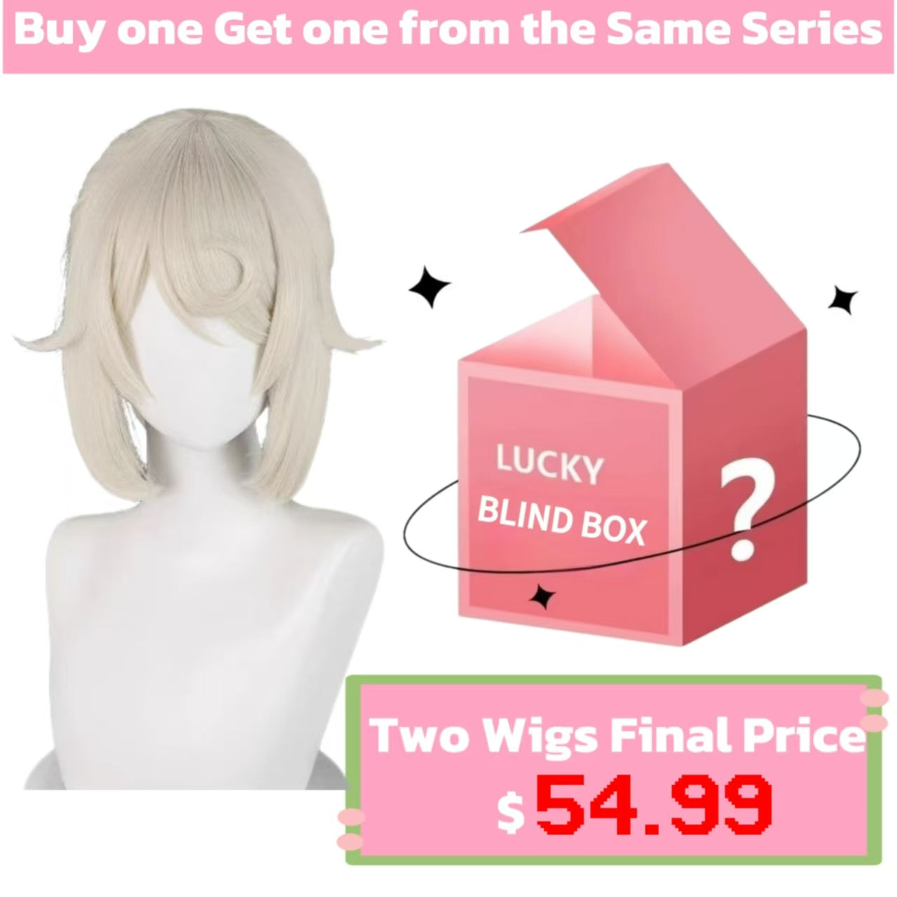 IdentityV Painter Edgar (Golden Ratio) Long Yellow Hair Basic Wig