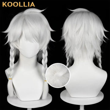 IdentityV Seer Eli Clark(White) Short Silver White Hair Basic Wig - KOOLLIA