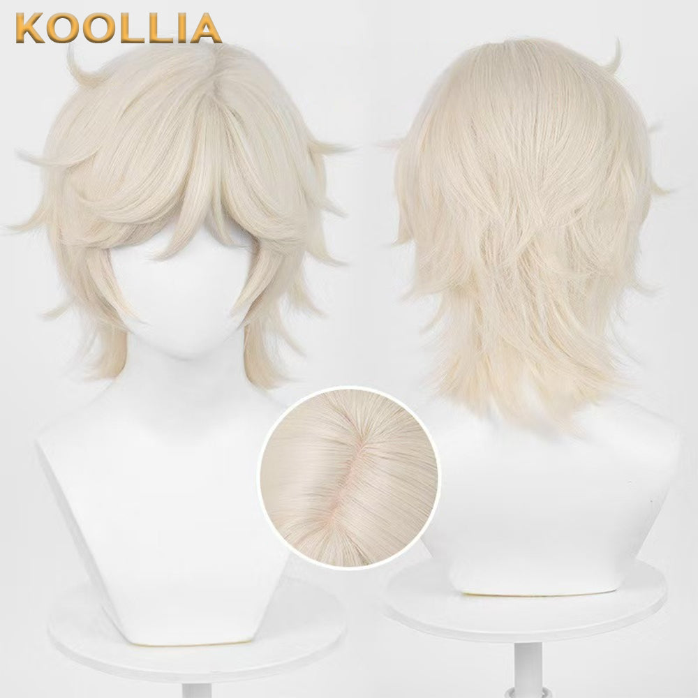 IdentityV Emil(Spirit of the Lake) Short Blonde Hair Basic Wig